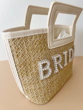 Load image into Gallery viewer, BRIDE woven hand bag // Hens party accessory
