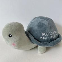 Load image into Gallery viewer, Personalised plush // Terry the turtle // Baby gift
