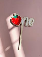 Load image into Gallery viewer, Strawberry Cake Topper // ONE
