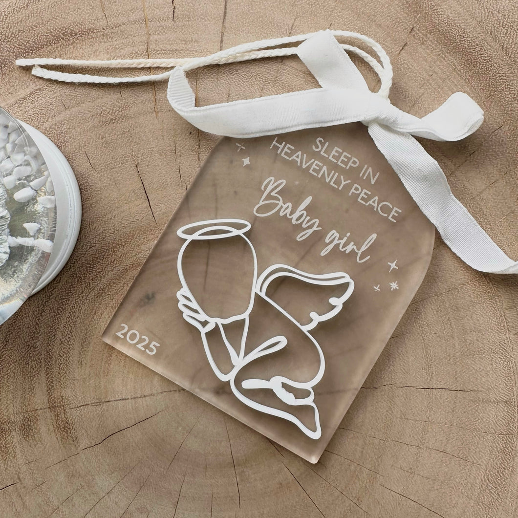 Memorial angel Christmas Ornament // angel baby