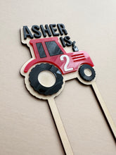 Load image into Gallery viewer, Tractor Cake Topper // Personalisable
