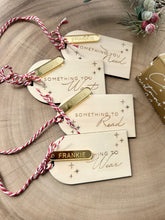 Load image into Gallery viewer, Want, Need, Read, Wear Gift tag set // Personalised Christmas gift tags
