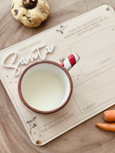 Load image into Gallery viewer, Santa&#39;s Milk and Cookies tray // Personalised
