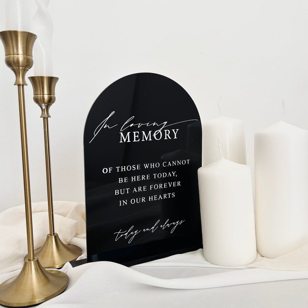 Memorial wedding sign // In Loving memory // Wedding Signs