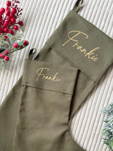 Load image into Gallery viewer, Personalised Christmas Stocking // Santa stockings mini
