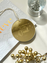 Load image into Gallery viewer, Newley wed christmas ornament // Personalised
