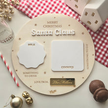 Load image into Gallery viewer, Santa&#39;s Milk and Cookies tray // Personalised
