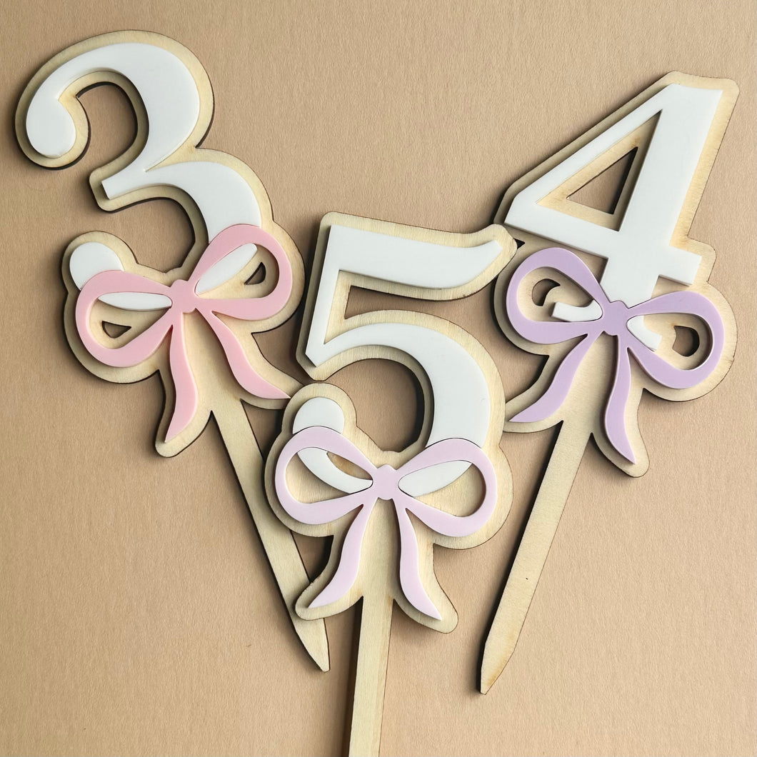 Bow Cake Topper