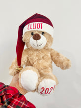 Load image into Gallery viewer, Christmas Teddy Bear Personalised // Christmas Gift
