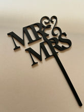 Load image into Gallery viewer, Single Layer Acrylic cake Topper // Name Title wedding topper //
