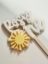 Load image into Gallery viewer, Sun Cake Topper // personalised Cake Topper
