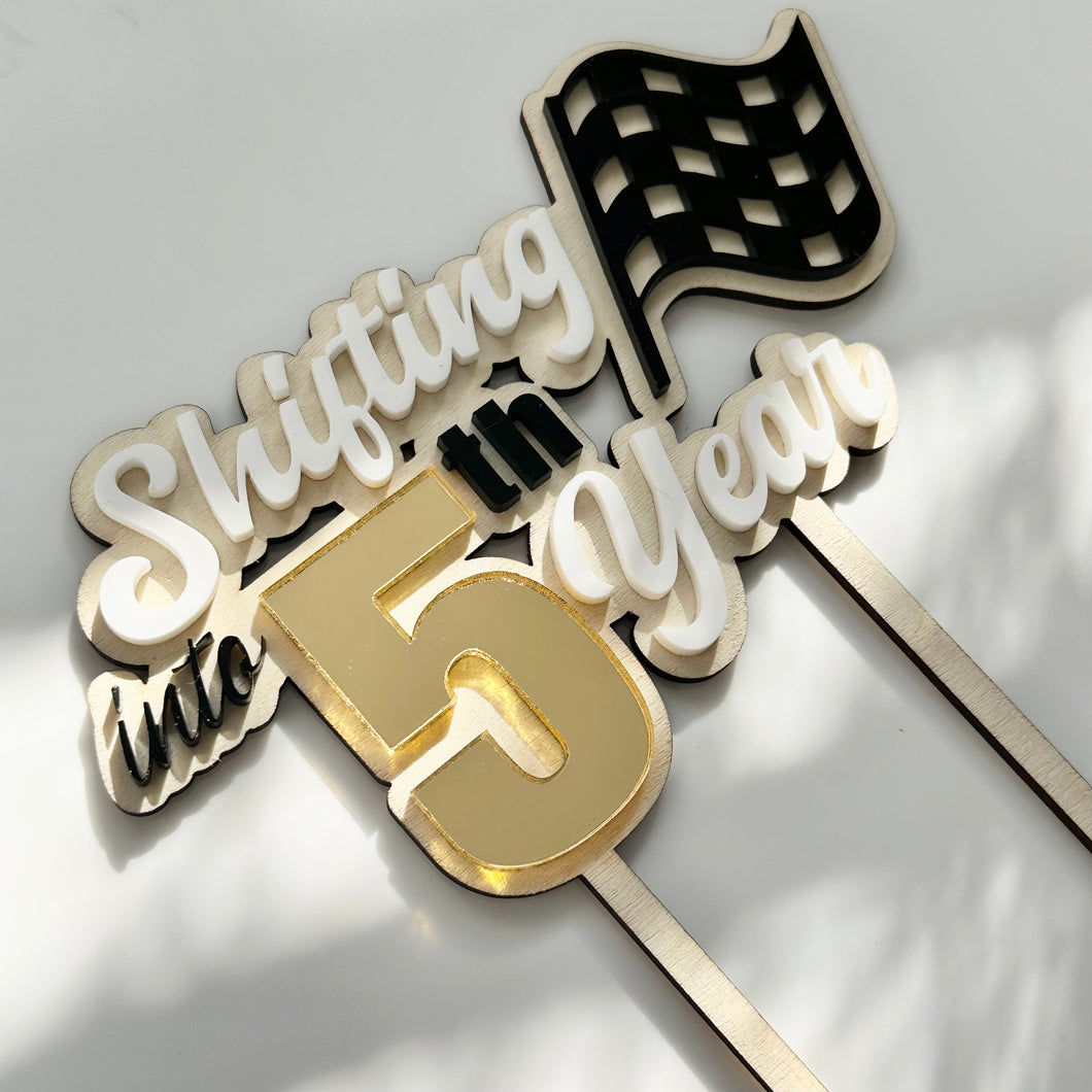 Car themed Cake Topper // personalised Cake Topper