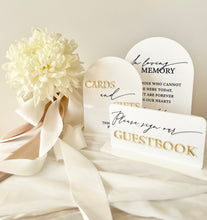 Load image into Gallery viewer, Cards and gifts  Sign // Wedding signage // ARCH
