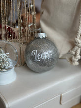 Load image into Gallery viewer, Silver Glitter Bauble
