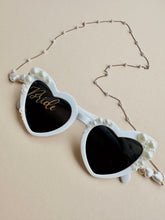 Load image into Gallery viewer, BRIDE Pearl heart shaped eyewear // Bridal &amp; Hens accessories
