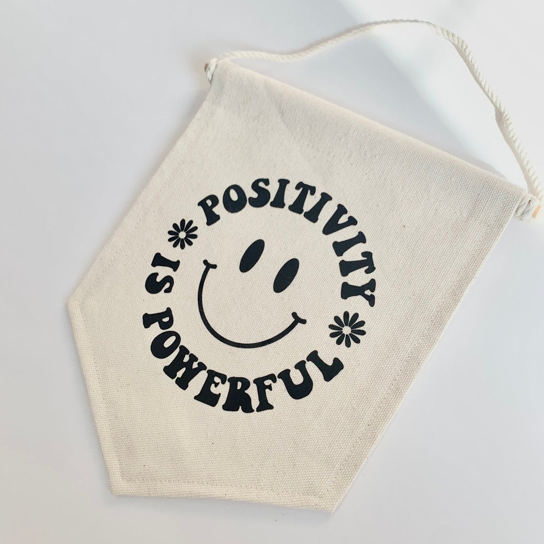 Positivity Wall Flag / Kids room decor