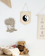 Load image into Gallery viewer, Ying Yang Wall Flag / Kids room decor
