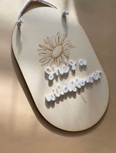 Load image into Gallery viewer, She’s a wildflower Plaque // Wooden &amp; Acrylic decor
