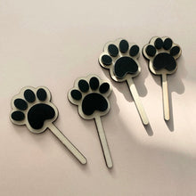 Load image into Gallery viewer, Bear paw print Cupcake picks // Birthday decorations
