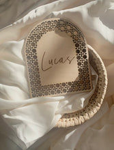 Load image into Gallery viewer, Rattan name plaques // Personalised // Small
