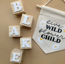 Load image into Gallery viewer, Personalised Blocks // Wooden + Acrylic // Kids Decor
