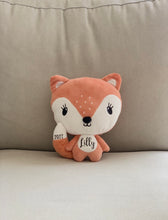 Load image into Gallery viewer, Little Fox Plush // Personalised // Baby shower gift
